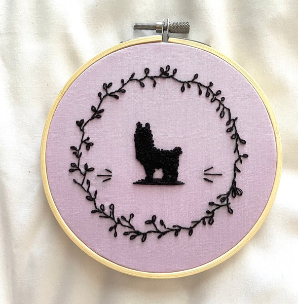 Hand Embroidered Alpaca Art